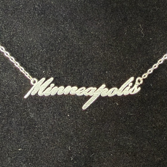 Jewelry - “Minneapolis” silver-tone fashion necklace.